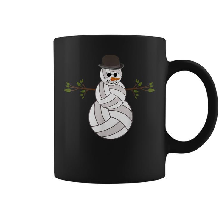 Christmas Volleyball Snowman Volleyball Christmas Graphic Print Coffee Mug