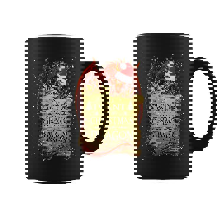 Cute Anime Christmas All I Want For Christmas Is A Dragon Coffee Mug
