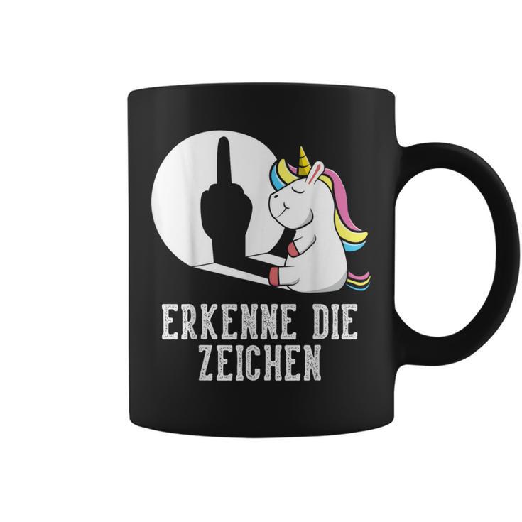 Erkenne Die Zeichen Unicorn Sarcasm Saying Women's Tassen