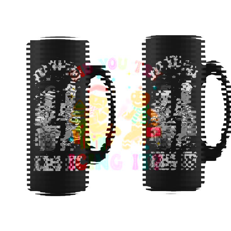 Christmas Nurse Gingerbread Man Did You Try Icing It Coffee Mug