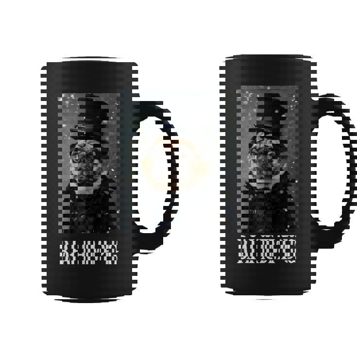 Dog Bah Hum Pug Christmas Pet Holiday Photo Humbug Bug Coffee Mug