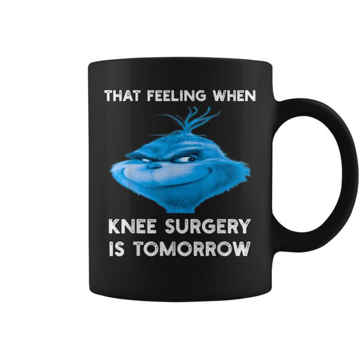 That Feeling When Knee Surgery Is Tomorrow Meme Men's Tshirt Back