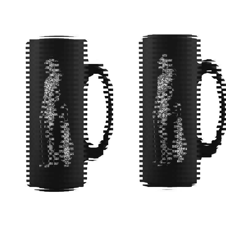 Golf Snowflake Merry Christmas Snowflakes Women Golfer Graphic Print Coffee Mug