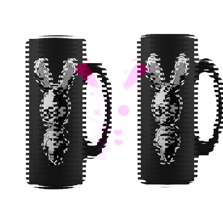 Goth Bunny Gothic Outfit Cute E-Girl Kawaii Rabbit Grunge Coffee Mug