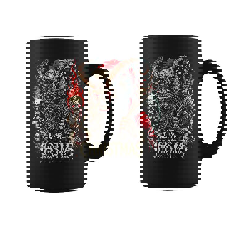 Goth Santa Claus Gothic For Krampus Ugly Christmas Coffee Mug