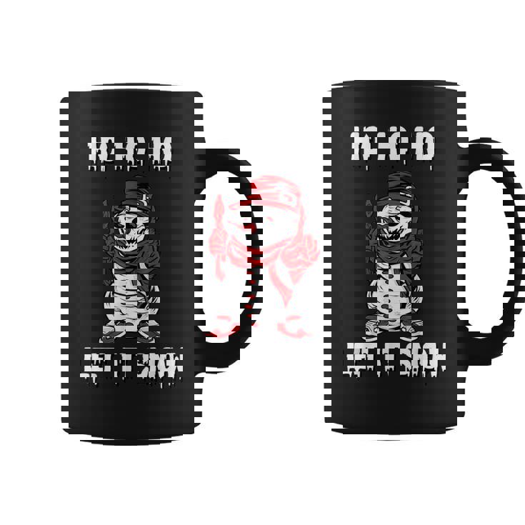 Ho Ho Ho Let It Show Horror Fan Creepy Snowman Christmas Graphic Print Coffee Mug