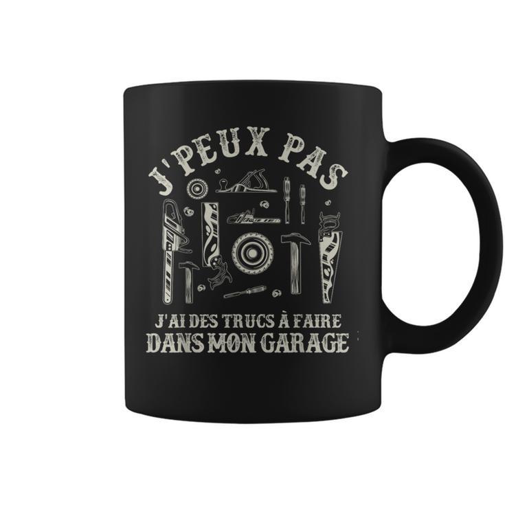 Sweat à Capuche Humour "J'peux Pas, J'ai Des Trucs à Faire Dans Mon Garage" - Cadeau Mécanique & Bricolage Pour Papa, Grand-Père | Coupe Classique