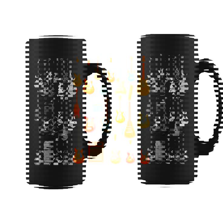 Love Guitar Different Guitars Music Lover Guitars Coffee Mug