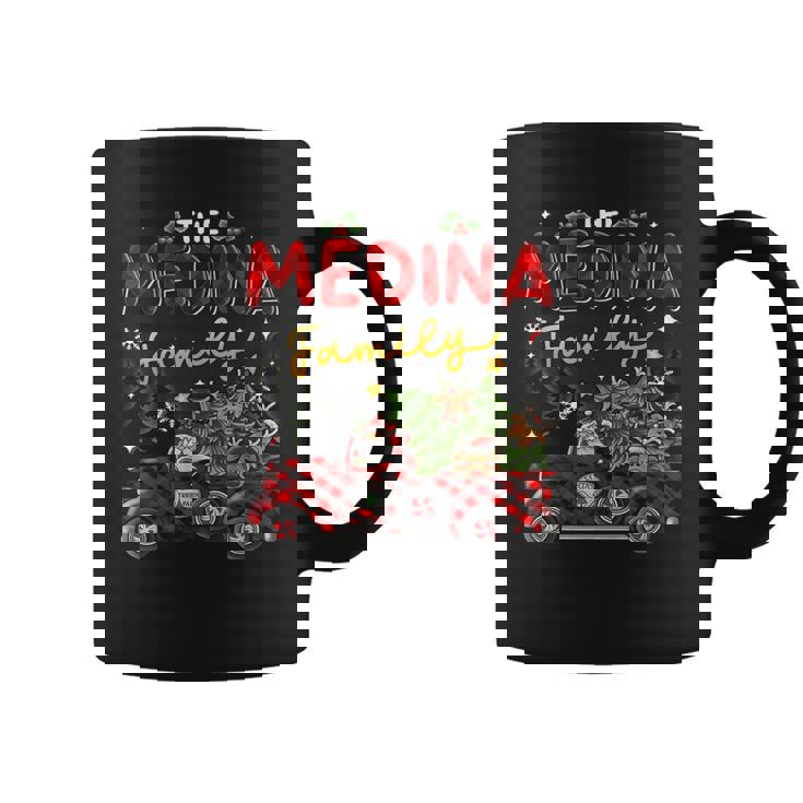 The Medina Family Christmas Matching Pajamas Group Coffee Mug