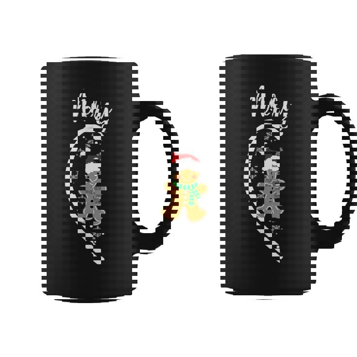 Merry Christmas Gingerbread Couple Christmas Pajama Matching Coffee Mug