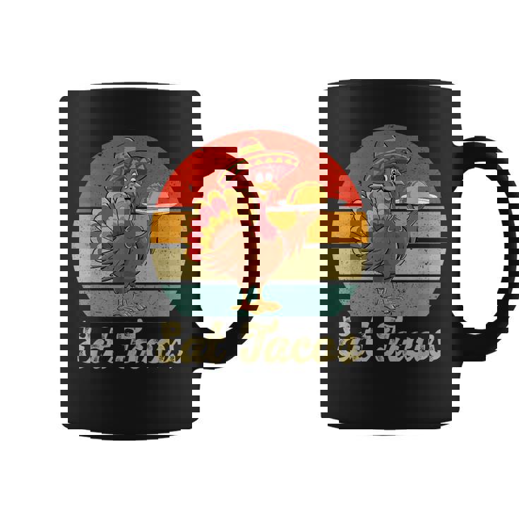 Mexican Turkey Eats Tacos Thanksgiving Christmas Graphic Print Coffee Mug