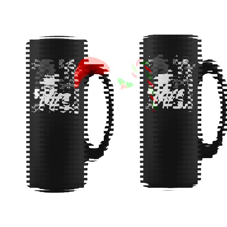 Mr And Mrs Santa Hat Couples Matching Christmas His And Her Coffee Mug