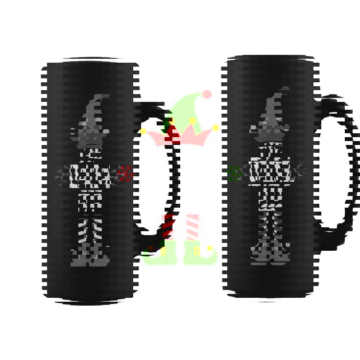 Nana Elf Matching Family Group Christmas Pajama Graphic Print Coffee Mug