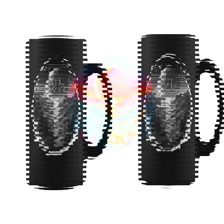 Outer Wilds Text Moon Mountain Forest Tree House Sun Coffee Mug