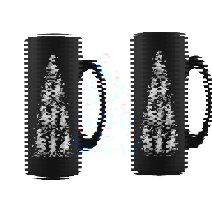 Polar Bear Christmas Tree Ice Bear Holiday Coffee Mug