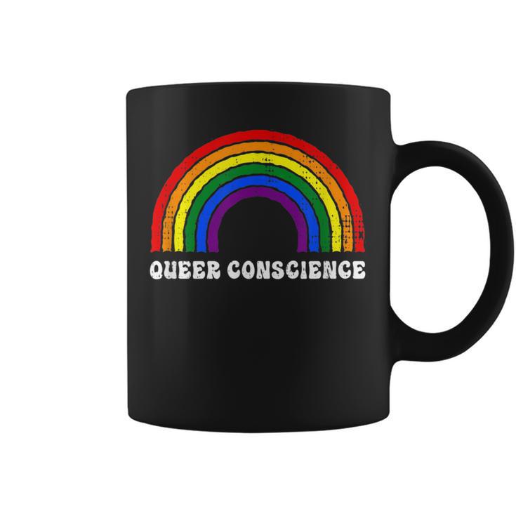 Queer Conscience Rainbow Gender Neutral Pride Androgyny Graphic Print Coffee Mug