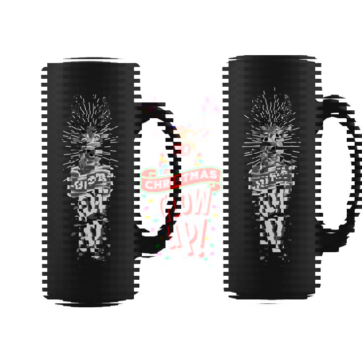 Rudolph The Red Nose Reindeer Glow Up Christmas Graphic Print Coffee Mug