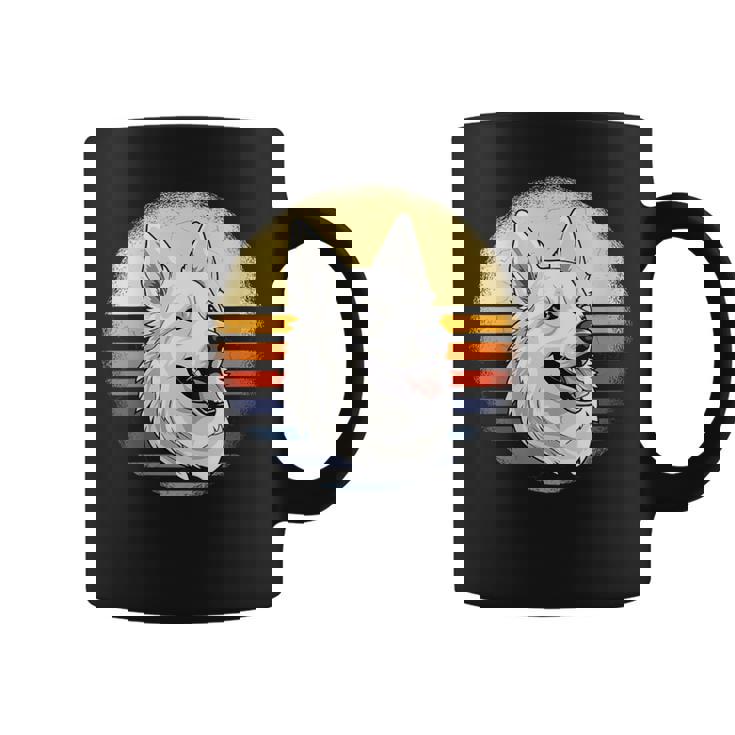 White Shepherd Vintage White German Shepherd Coffee Mug