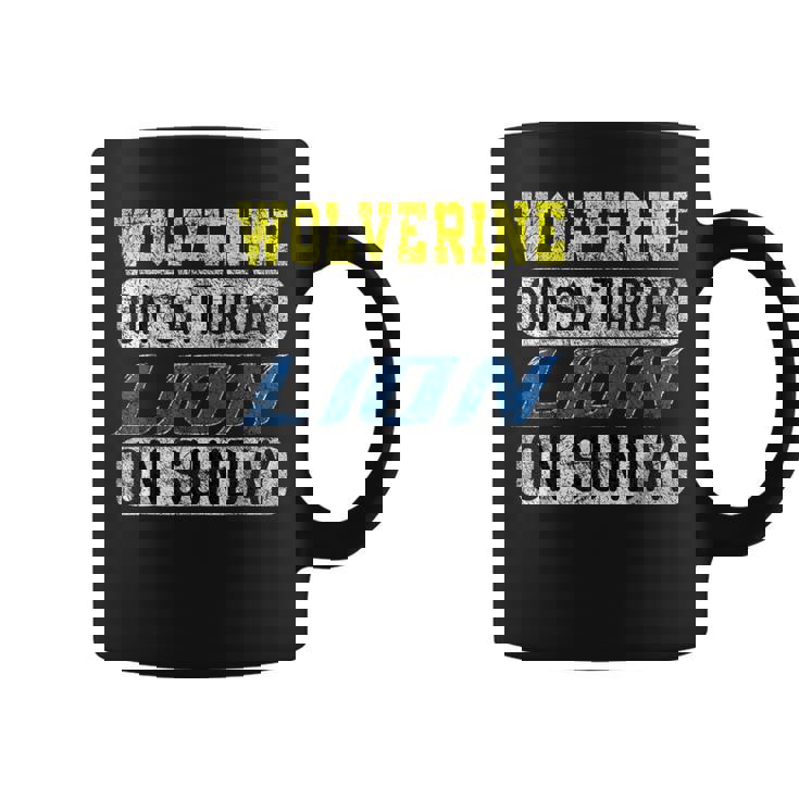 Wolverine On Saturday Lion On Sunday Coffee Mug