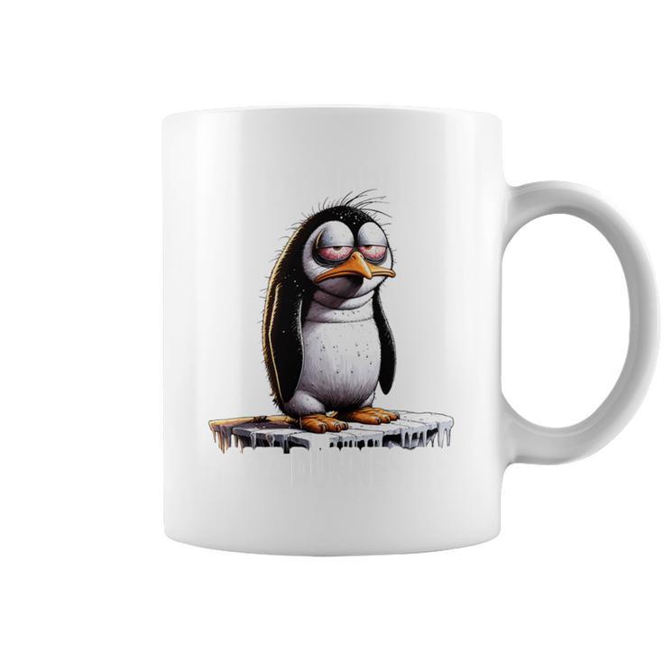 Guten Morgen Ganz Dünnes Eis Saying Penguin Tassen