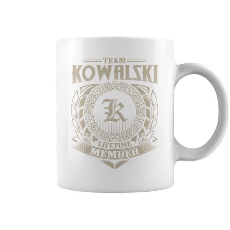 Team Kowalski Lifetime Member Last Name Kowalski Family Tassen