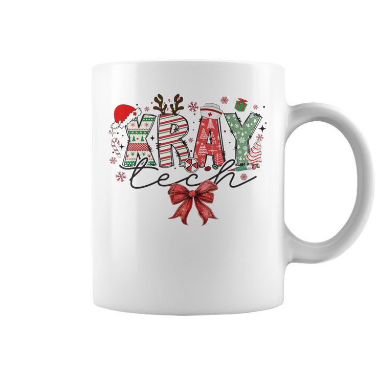 Xray Tech Christmas Coquette Bow Rad Tech Radiology Graphic Print Coffee Mug