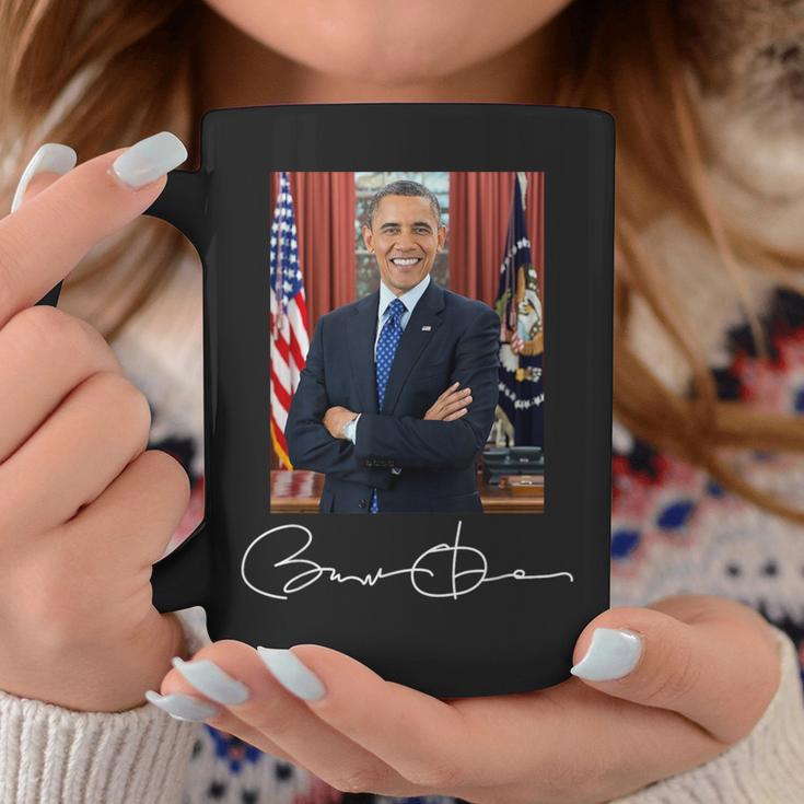 Barack Obama Signature And Portrait Tassen Lustige Geschenke