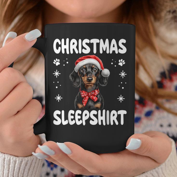 Dachshund Wiener Doxie Dog Nightdress Pyjamas Christmas Tassen Lustige Geschenke