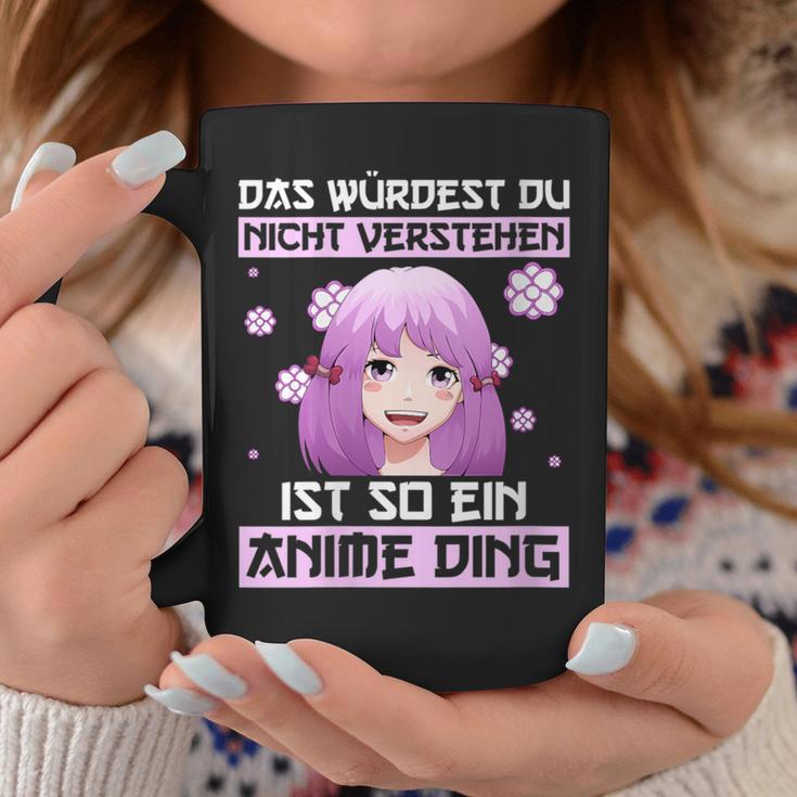 Damen Das Würdest Du Nichterstehen Ist So Ein Anime Ding Mit-Ausschnitt Tassen Lustige Geschenke