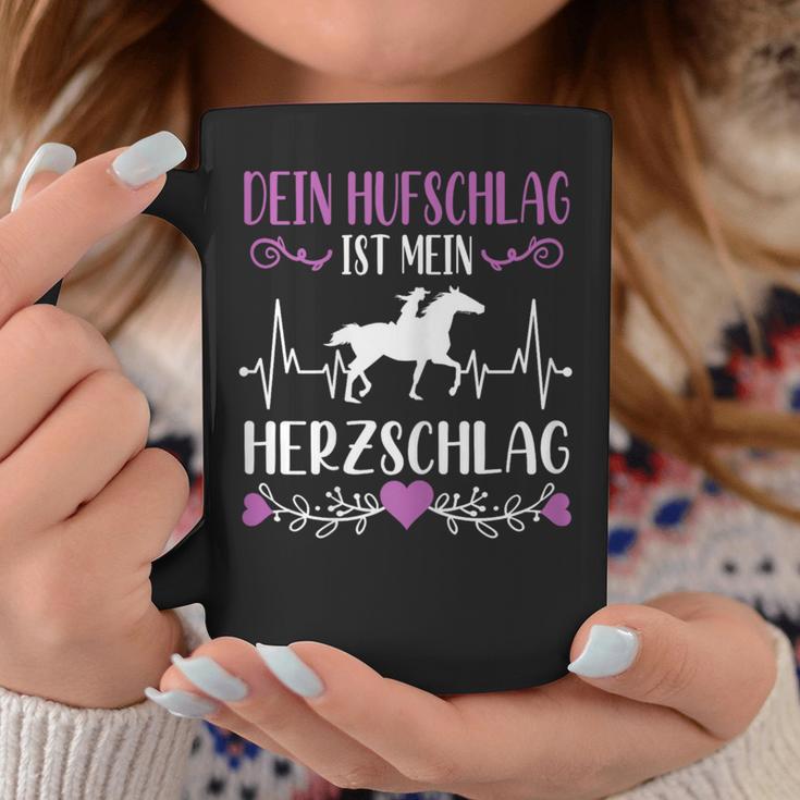 Dein Houfschlag Ist Mein Herzschlag Pferdede Girls' Tassen Lustige Geschenke