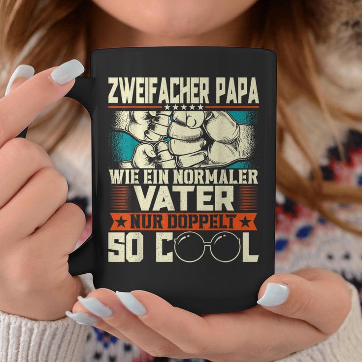 Double Father Papaon Zwei Kinder Tassen Lustige Geschenke