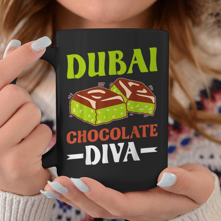 Dubai Chocolate Slogan Tassen Lustige Geschenke