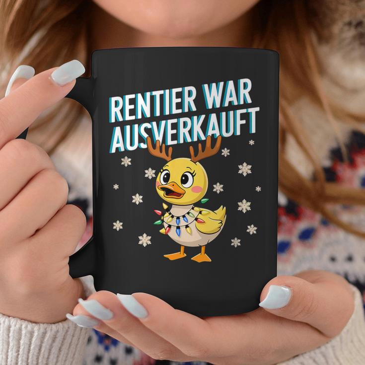 Saying Duck Christmas Reindeer War Ausverkauft Tassen Lustige Geschenke