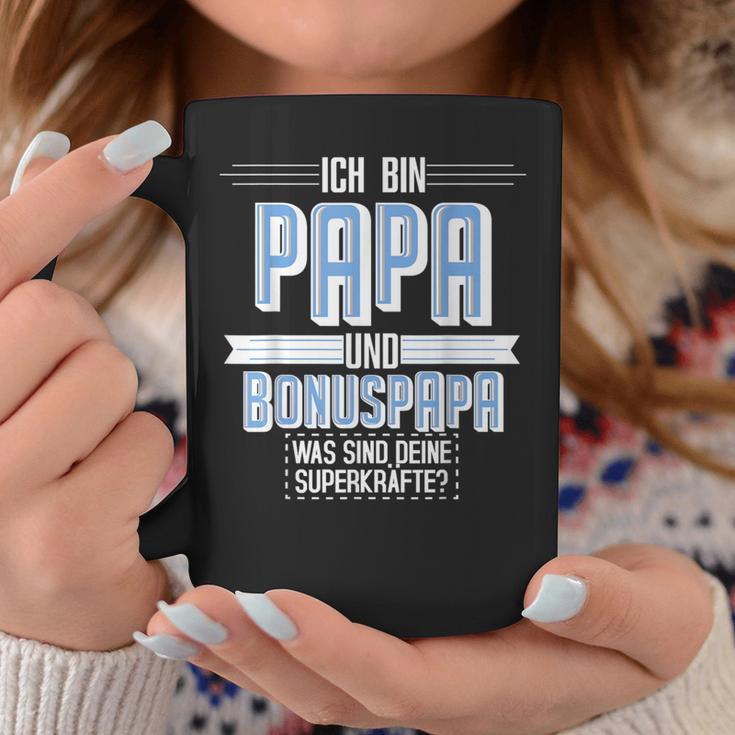 Ich Bin Papa Und Bonuspapa Was Sind Dein Superkraft I'm Tassen Lustige Geschenke