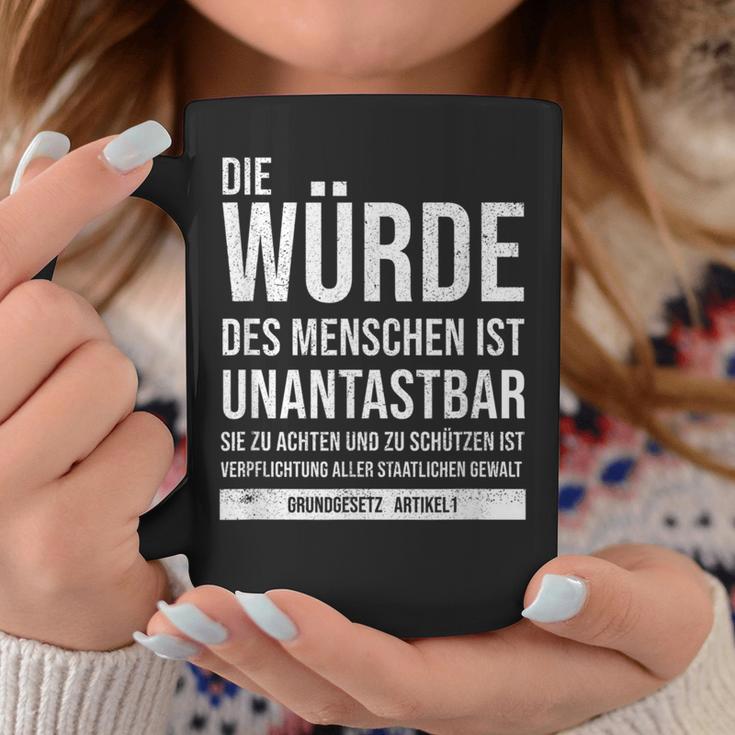 Basic Law Article 1 Die Würde Des Menschen Ist Unantastbar Tassen Lustige Geschenke