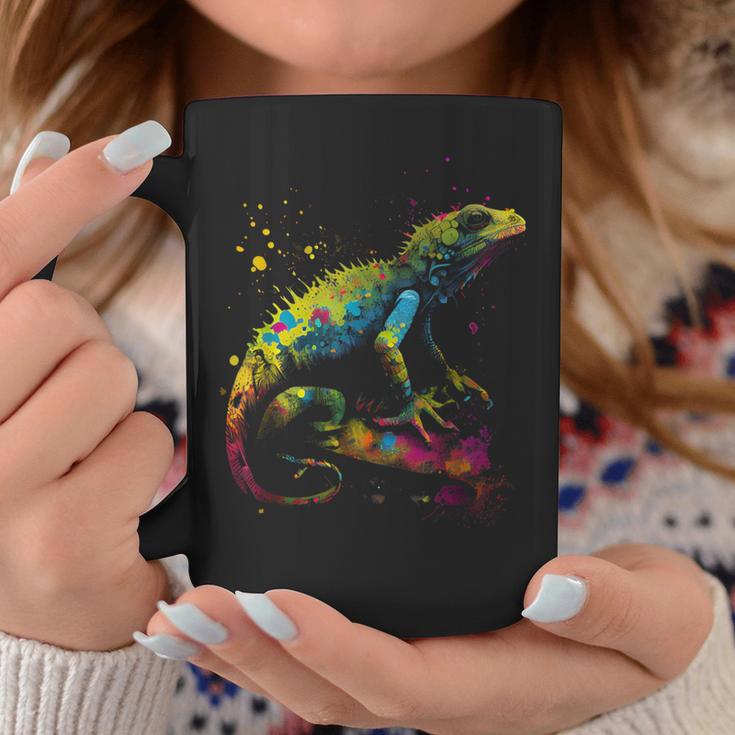 Lizard Lizard Colourful Colour Animal Favourite Animal Fan Tassen Lustige Geschenke