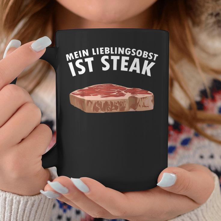 Mein Lieblingsobst Ist Steak Butcher Tassen Lustige Geschenke