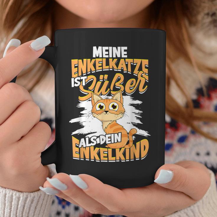 Meine Enkelkatze Ist Süßer Als Dein Enkelkind Katzen Oma Opa Tassen Lustige Geschenke