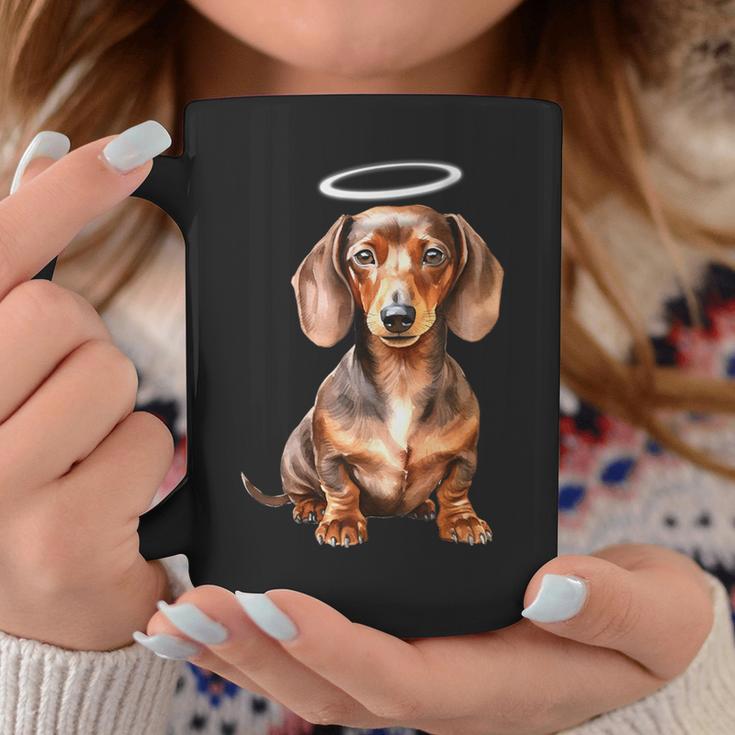 Miniature Dachshund Puppy Angel Tassen Lustige Geschenke