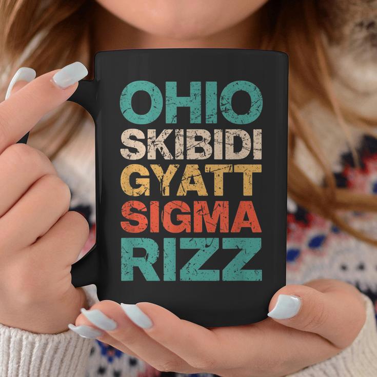 Ohio Skibidi Gyatt Sigma Rizz Meme Vintage Birthday Coffee Mug - Seseable