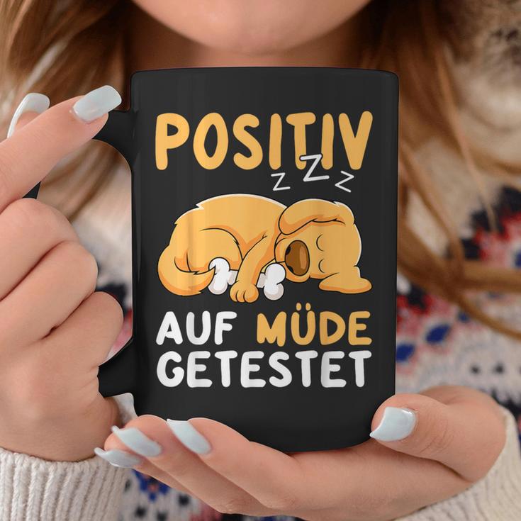 Positiv Auf Müde Getestet Dog Sleep Tassen Lustige Geschenke