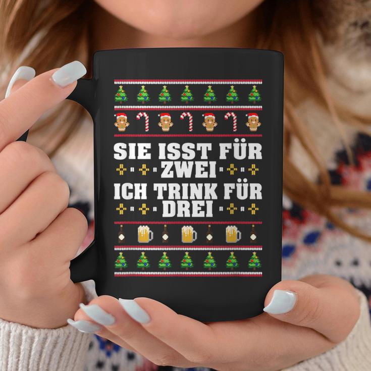 Sie Isst Für Zwei Ich Trink Drei Werdender Father S Tassen Lustige Geschenke