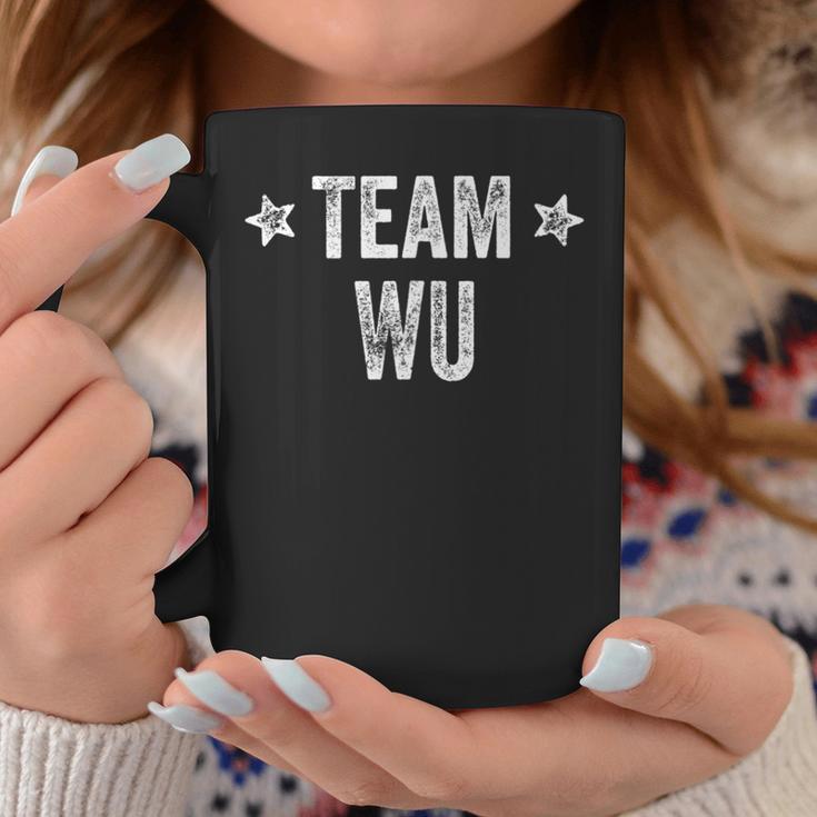 Team Wu Surname Wu Family Member Last Name Tassen Lustige Geschenke