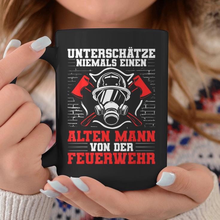 Underschätze Niemal Einen Alten Mann Fire Brigade Grandfather Tassen Lustige Geschenke