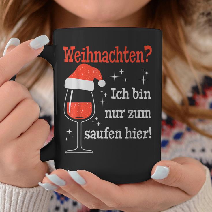 Weihnachten Ich Bin Nur Zum Saufen Hier Witziges Wein Tassen Lustige Geschenke