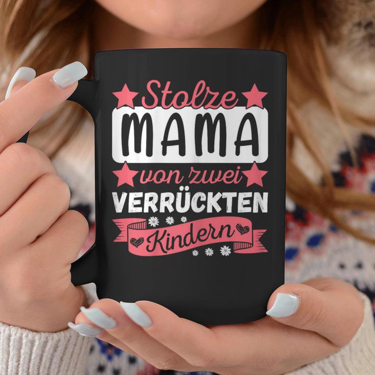 Women's Ich Bin Stolze Mamaon 2 Kinder Mutteron 2 Tassen Lustige Geschenke