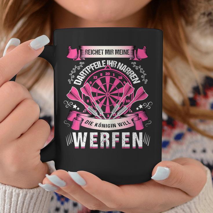 Women's Reichet Mir Dartpflights Ihr Jester Die Queen Will Throw Tassen Lustige Geschenke