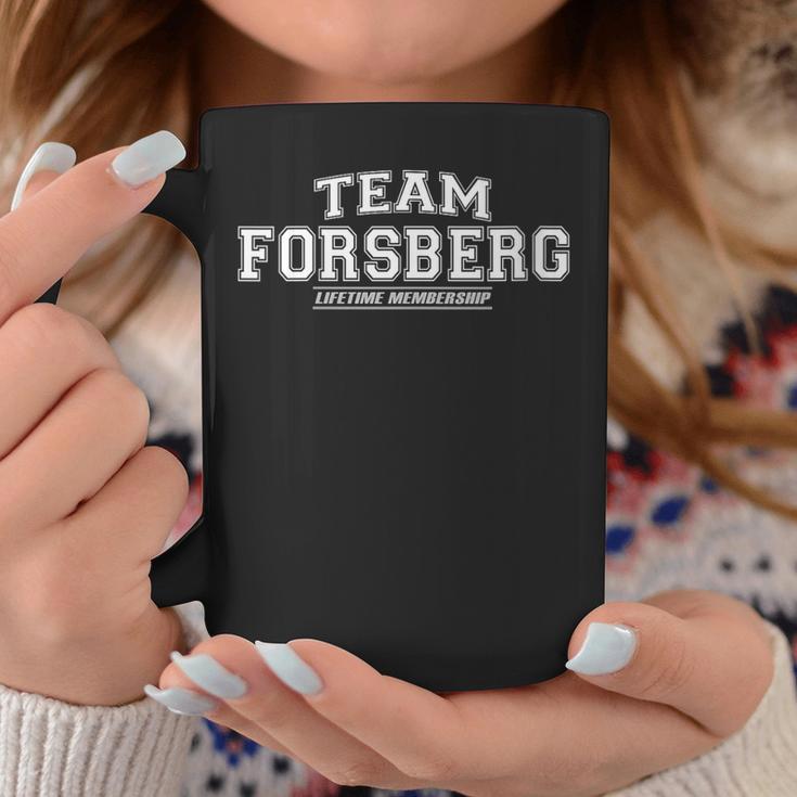 Women's Team Forsberg Proud Surname Last Name With-Neck Tassen Lustige Geschenke