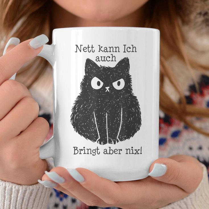 Nett Kann Ich Auch Bringt Aber Nix Cat Fun Gray S Tassen Lustige Geschenke