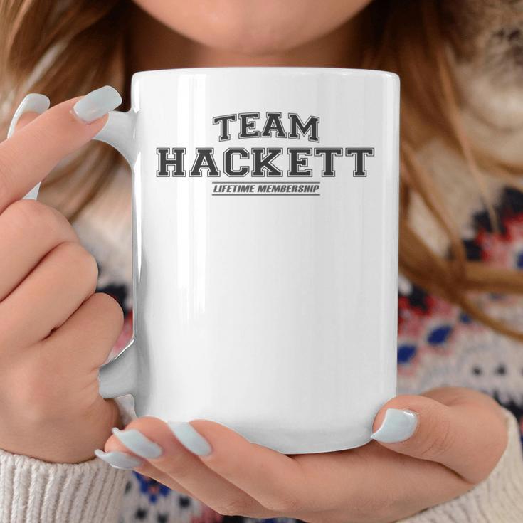 Team Hackett Stolzer Familiennachname Nachname Tassen Lustige Geschenke